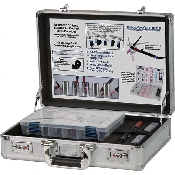 PRO-SOURCE - 150 Amp 25' Outfit 150M Air Cooled TIG Welding Torch Kit - Apex Tool & Supply