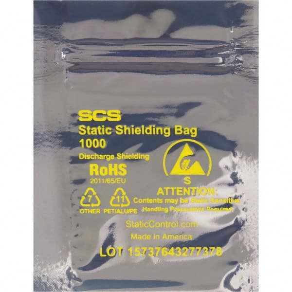 Value Collection - Pack of (100) 6 x 8" 3 mil Anti-Static Poly Bags - Apex Tool & Supply