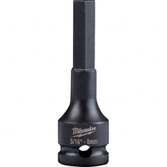 Milwaukee Tool - Impact Hex & Torx Bit Sockets Drive Size (Inch): 3/8 Hex Size (mm): 8.0 - Apex Tool & Supply