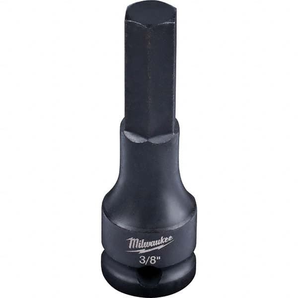 Milwaukee Tool - Impact Hex & Torx Bit Sockets Drive Size (Inch): 3/8 Hex Size (Inch): 3/8 - Apex Tool & Supply