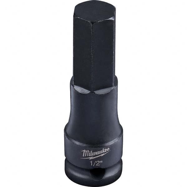 Milwaukee Tool - Impact Hex & Torx Bit Sockets Drive Size (Inch): 3/8 Hex Size (Inch): 1/2 - Apex Tool & Supply