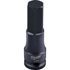 Milwaukee Tool - Impact Hex & Torx Bit Sockets Drive Size (Inch): 3/8 Hex Size (Inch): 1/2 - Apex Tool & Supply