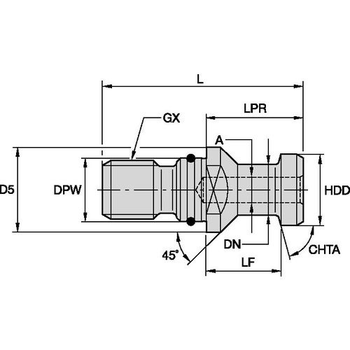RK40DVBM PULL STUD SK40 DIN69872B O-RING - Apex Tool & Supply