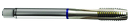 M5x0.50 6H 3-Flute Cobalt Blue Ring Spiral Point Plug Tap-Bright - Apex Tool & Supply