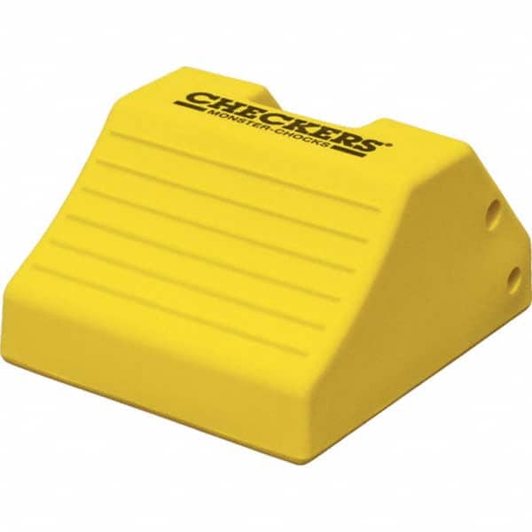 Checkers - Wheel Chocks Width (Inch): 15 Height (Inch): 10 - Apex Tool & Supply