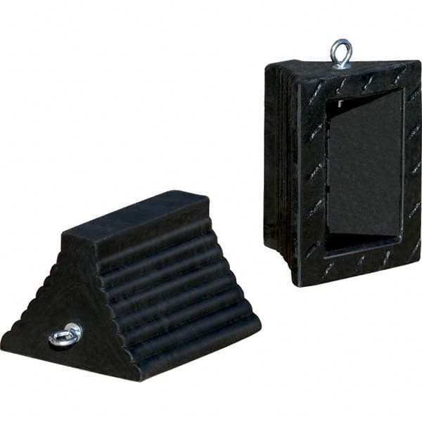 Checkers - Wheel Chocks Width (Inch): 8 Height (Inch): 6 - Apex Tool & Supply