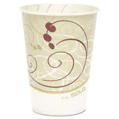 DART - Waxed Paper Cold Cups, 9 oz, Symphony Design, 100/Bag - Apex Tool & Supply