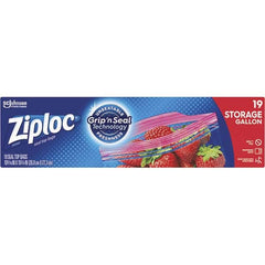 Ziploc - Reclosable Food & Sandwich Bags Volume Capacity: 1 Gal. Width (Inch): 9-3/8 - Apex Tool & Supply