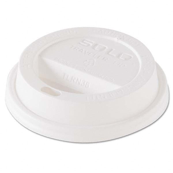 DART - Traveler Dome Hot Cup Lid, Fits 8 oz Cups, White, 100/Pack, 10 Packs/Carton - Apex Tool & Supply