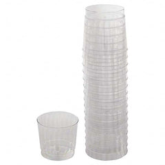 WNA - Classicware Tumblers, 9 oz, Plastic, Clear, Rocks Glass, 16/Bag, 15 Bag/Carton - Apex Tool & Supply