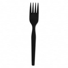 Dixie - SmartStock Plastic Cutlery Refill, Forks, 6", Black, 40/Pack, 24 Packs/CT - Apex Tool & Supply