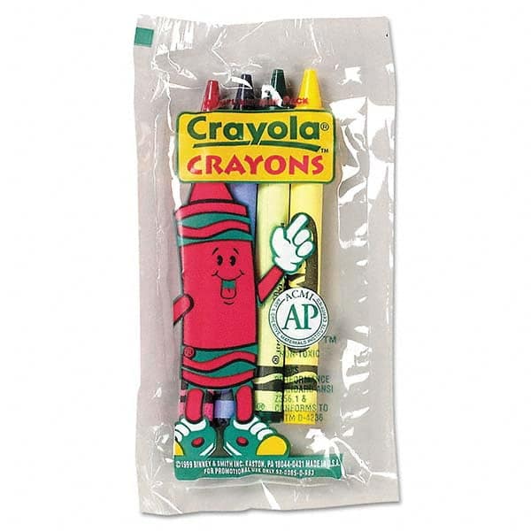 Crayola - Markers & Paintsticks Type: All Purpose Wax Crayon Color: Blue; Green; Red; Yellow - Apex Tool & Supply