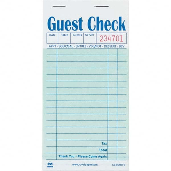 Royal Paper - Note Pads, Writing Pads & Notebooks Writing Pads & Notebook Type: Guest Book Size: 3-1/2 x 6-45/64 - Apex Tool & Supply