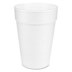 DART - Large Foam Drink Cup, 14 oz, Hot/Cold, White, 25/Bag, 40 Bags/Carton - Apex Tool & Supply