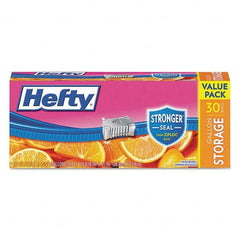 Hefty - Reclosable Food & Sandwich Bags Volume Capacity: 1 Gal. Width (Inch): 2-1/2 - Apex Tool & Supply