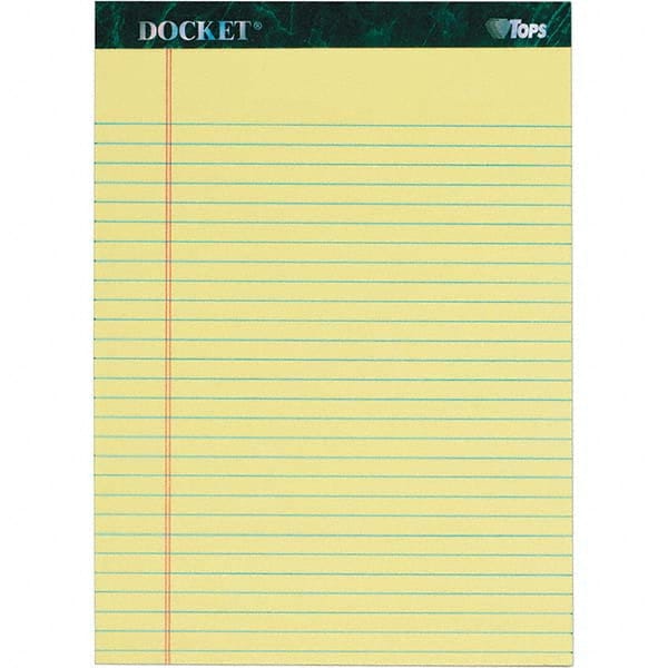 TOPS - Note Pads, Writing Pads & Notebooks Writing Pads & Notebook Type: Writing Pad Size: 8-1/2 x 11-3/4 - Apex Tool & Supply