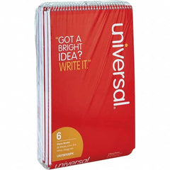 UNIVERSAL - Note Pads, Writing Pads & Notebooks Writing Pads & Notebook Type: Steno Book Size: 6 x 9 - Apex Tool & Supply