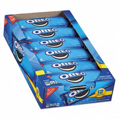 Nabisco - Snacks, Cookies, Candy & Gum Breakroom Accessory Type: Cookies Breakroom Accessory Description: Oreo Cookies Single Serve Packs, Chocolate, 2.4oz Pack, 6 Cookies/Pack, 12Pk/Bx - Apex Tool & Supply