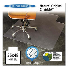 ES Robbins - Chair Mats Style: Straight Edge Shape: Rectangular - Apex Tool & Supply