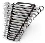 15 Piece - 12 Point - Polished Combination Wrench Set SAE - Apex Tool & Supply
