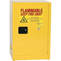 Eagle - Safety Cabinets Hazardous Chemical Type: Flammable and Combustible Liquids Color: Yellow - Apex Tool & Supply