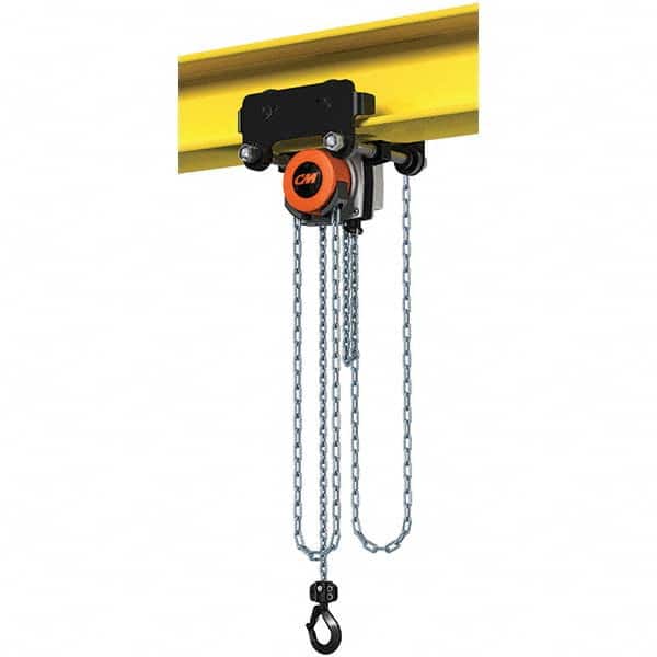 CM - 1,102 Lb Capacity, 30' Lift Height, Manual Chain Hoist - Apex Tool & Supply