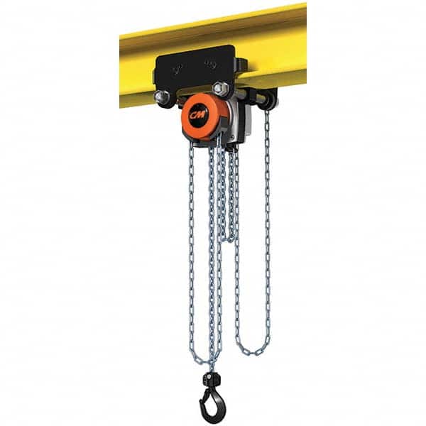 CM - 2,205 Lb Capacity, 20' Lift Height, Manual Chain Hoist - Apex Tool & Supply