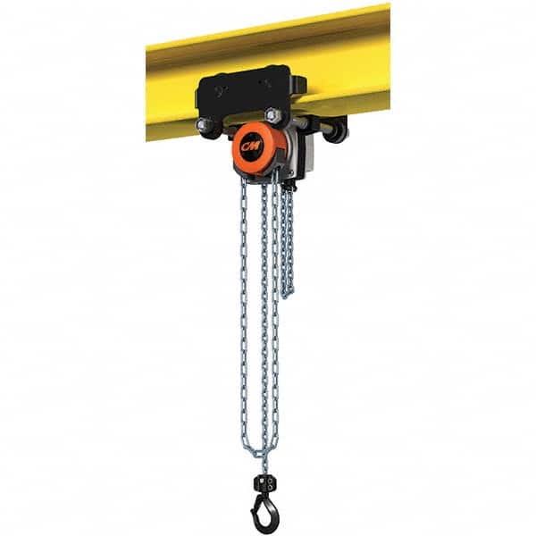 CM - 1,102 Lb Capacity, 20' Lift Height, Manual Chain Hoist - Apex Tool & Supply