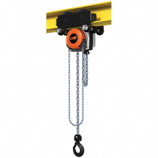 CM - 6,614 Lb Capacity, 10' Lift Height, Manual Chain Hoist - Apex Tool & Supply