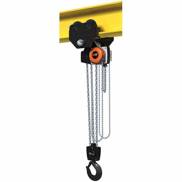 CM - 22,046 Lb Capacity, 10' Lift Height, Manual Chain Hoist - Apex Tool & Supply
