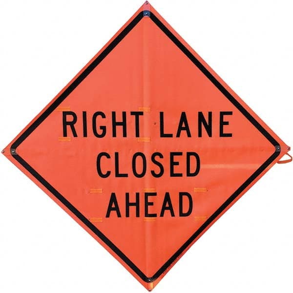 VizCon - "Workers Ahead," 36" Wide x 36" High Vinyl Construction Roadway Sign - Apex Tool & Supply