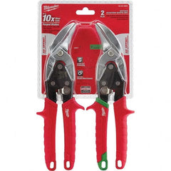 Milwaukee Tool - Snip & Shear Sets Type: Aviation Snip Set Pattern: Left; Right - Apex Tool & Supply