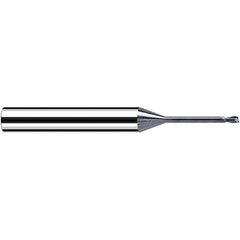 Fraisa - 0.5mm Diam 2 Flute Solid Carbide 0.1mm Corner Radius End Mill - Apex Tool & Supply