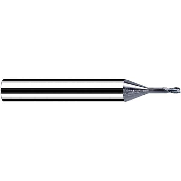 Fraisa - 0.8mm Diam 2 Flute Solid Carbide 0.2mm Corner Radius End Mill - Apex Tool & Supply