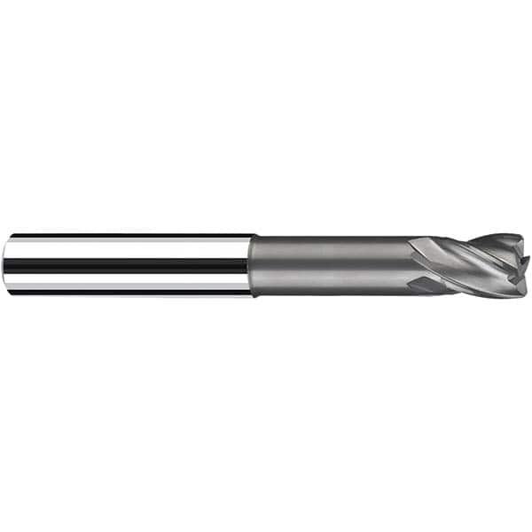 Fraisa - 5mm Diam 4 Flute Solid Carbide 1mm Corner Radius End Mill - Apex Tool & Supply