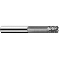 Fraisa - 4mm Diam 4 Flute Solid Carbide 1mm Corner Radius End Mill - Apex Tool & Supply