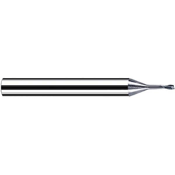 Fraisa - 1mm Diam 2 Flute Solid Carbide 0.2mm Corner Radius End Mill - Apex Tool & Supply