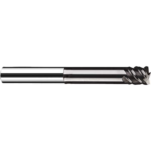 Fraisa - 1/4" Diam 6 Flute Solid Carbide 0.01" Corner Radius End Mill - Apex Tool & Supply