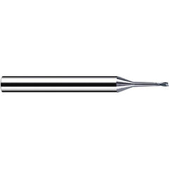 Fraisa - 2.5mm Diam 2 Flute Solid Carbide 0.5mm Corner Radius End Mill - Apex Tool & Supply