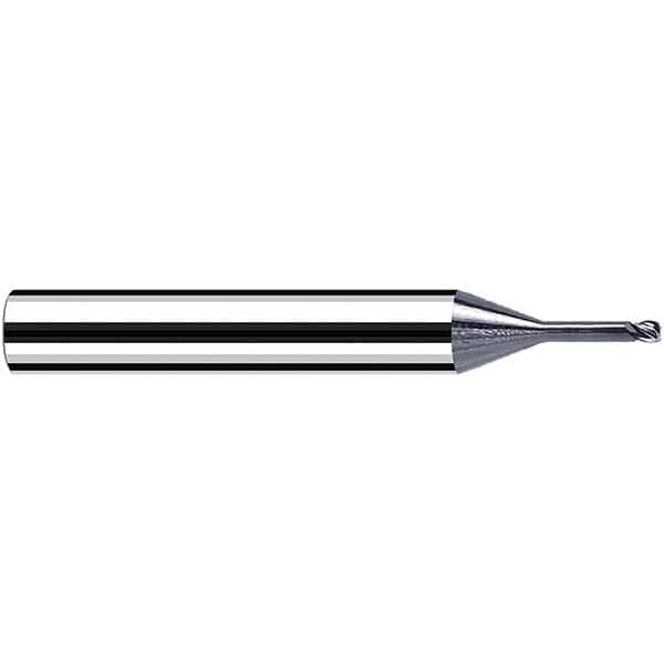 Fraisa - 0.8mm Diam 4 Flute Solid Carbide 0.1mm Corner Radius End Mill - Apex Tool & Supply