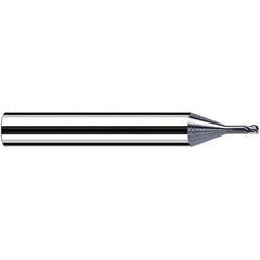 Fraisa - 2.5mm Diam 4 Flute Solid Carbide 0.5mm Corner Radius End Mill - Apex Tool & Supply