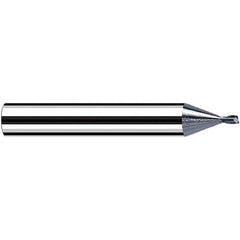 Fraisa - 0.6mm Diam 2 Flute Solid Carbide 0.1mm Corner Radius End Mill - Apex Tool & Supply