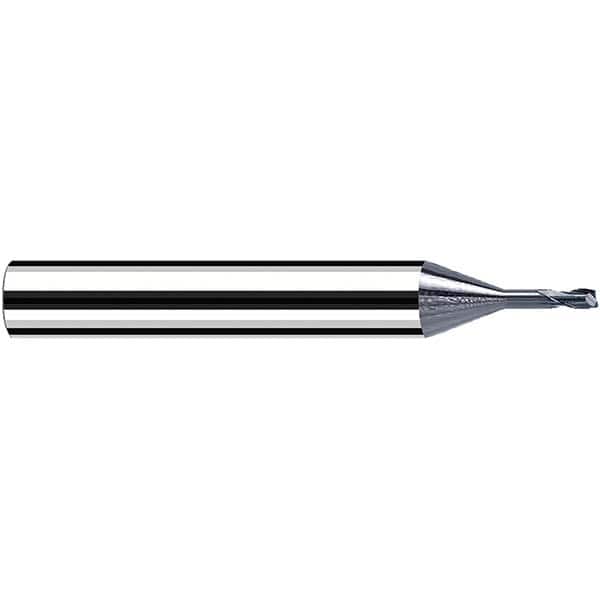 Fraisa - 0.8mm Diam 2 Flute Solid Carbide 0.1mm Corner Radius End Mill - Apex Tool & Supply