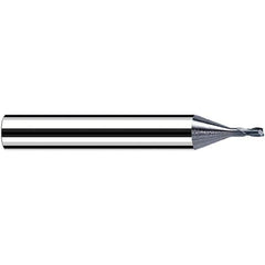 Fraisa - 1mm Diam 2 Flute Solid Carbide 0.3mm Corner Radius End Mill - Apex Tool & Supply