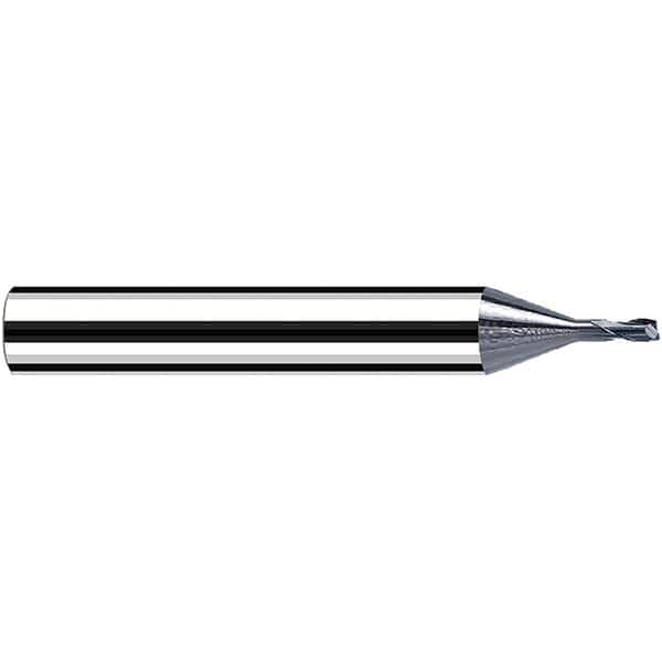 Fraisa - 2mm Diam 2 Flute Solid Carbide 0.2mm Corner Radius End Mill - Apex Tool & Supply
