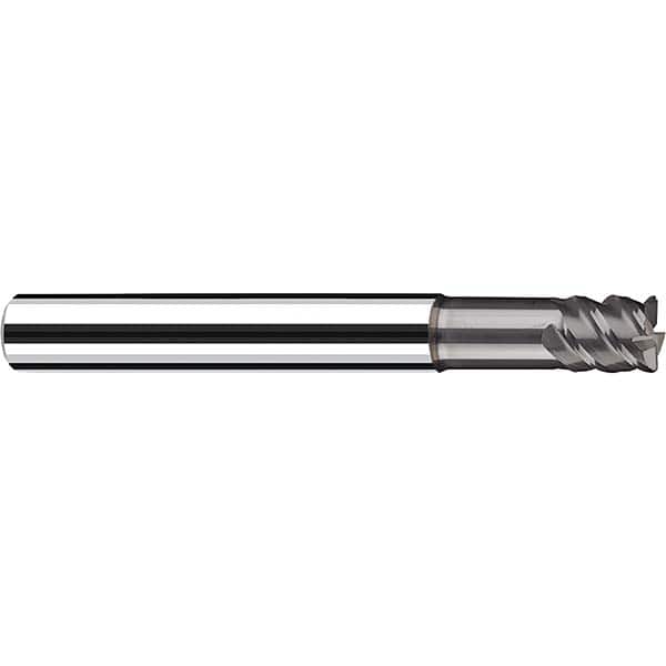 Fraisa - 1/8" Diam 4 Flute Solid Carbide 0.02" Corner Radius End Mill - Apex Tool & Supply