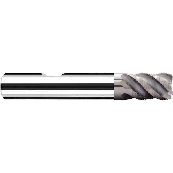 Fraisa - 1/4" Diam, 3/8" LOC, 4 Flute Solid Carbide Roughing Square End Mill - Apex Tool & Supply