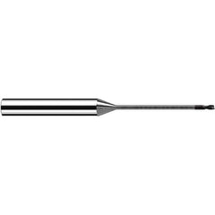 Fraisa - 0.8mm Diam 2 Flute Solid Carbide 0.1mm Corner Radius End Mill - Apex Tool & Supply