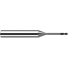 Fraisa - 2mm Diam, 2mm LOC, 2 Flute Solid Carbide Ball End Mill - Apex Tool & Supply