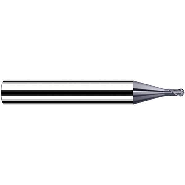 Fraisa - 1.5mm Diam, 3.6mm LOC, 2 Flute Solid Carbide Ball End Mill - Apex Tool & Supply